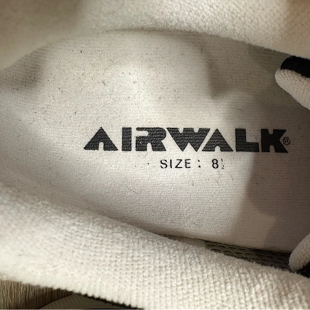 VINTAGE Y2K AIRWALK Sneakers Black & White Casual Sneakers Men’s Size 8.5 - Picture 8 of 14